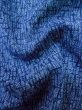 Photo9: M0301I Used Japanese men  Blue Men's Yukata / Synthetic. Abstract pattern   (Grade D) (9)