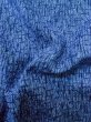 Photo10: M0301I Used Japanese men  Blue Men's Yukata / Synthetic. Abstract pattern   (Grade D) (10)