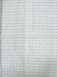 Photo3: M0301J Used Japanese men  White Men's Yukata / Linen. Abstract pattern   (Grade B) (3)