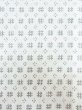 Photo6: M0301J Used Japanese men  White Men's Yukata / Linen. Abstract pattern   (Grade B) (6)