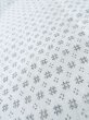 Photo7: M0301J Used Japanese men  White Men's Yukata / Linen. Abstract pattern   (Grade B) (7)