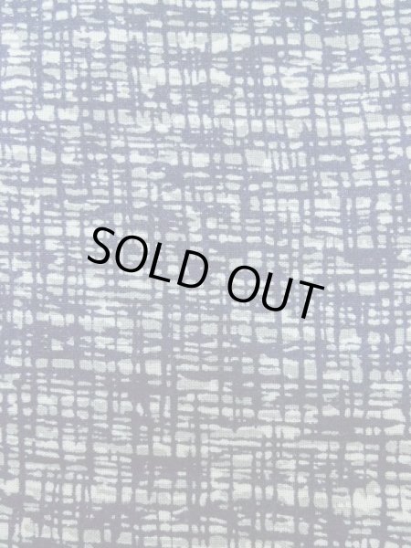 Photo5: Mint M0301K Used Japanese men  Navy Blue Men's Yukata / Cotton. Abstract pattern   (Grade A) (5)