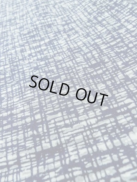 Photo8: Mint M0301K Used Japanese men  Navy Blue Men's Yukata / Cotton. Abstract pattern   (Grade A) (8)