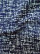 Photo9: Mint M0301K Used Japanese men  Navy Blue Men's Yukata / Cotton. Abstract pattern   (Grade A) (9)