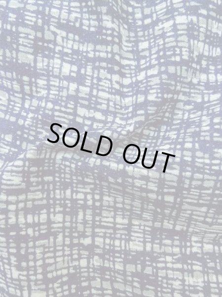 Photo10: Mint M0301K Used Japanese men  Navy Blue Men's Yukata / Cotton. Abstract pattern   (Grade A) (10)