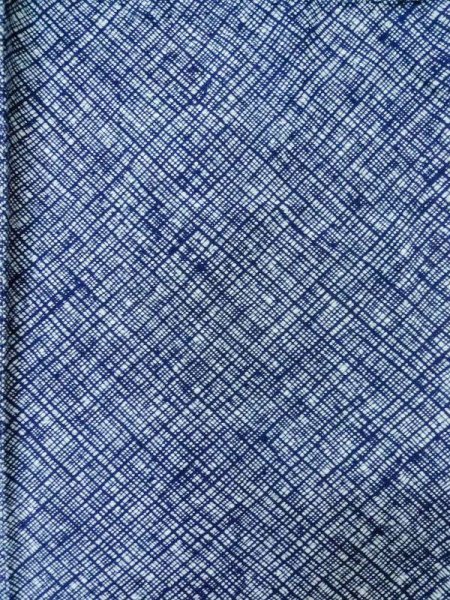 Photo3: M0301M Used Japanese men  Navy Blue Men's Yukata / Cotton. Abstract pattern   (Grade D) (3)