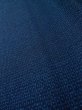 Photo8: M0301N Used Japanese men Dark Blue Men's Kimono / Wool. Tortoise-shell pattern(Hexagonal pattern)   (Grade D) (8)