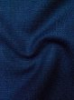 Photo9: M0301N Used Japanese men Dark Blue Men's Kimono / Wool. Tortoise-shell pattern(Hexagonal pattern)   (Grade D) (9)