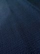 Photo8: M0301P Used Japanese men  Navy Blue Men's Kimono / Wool. Line   (Grade D) (8)