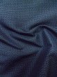 Photo9: M0301R Used Japanese menPale Dark Blue Men's Kimono / Silk. Geometrical pattern   (Grade C) (9)