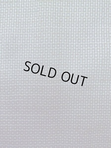 Photo5: M0301S Used Japanese menPale Dark Blue Men's Kimono / Silk. Tortoise-shell pattern(Hexagonal pattern)   (Grade B) (5)