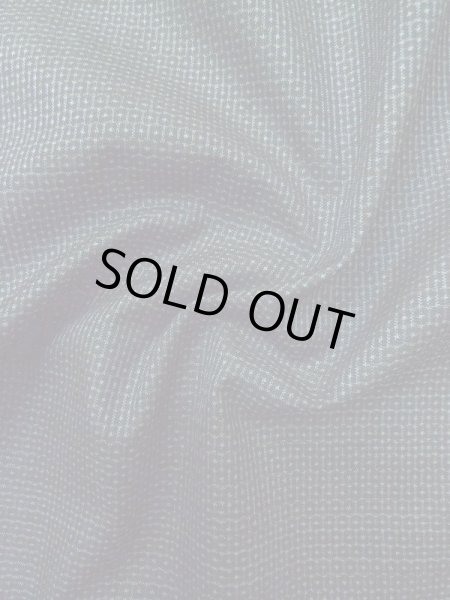 Photo10: M0301S Used Japanese menPale Dark Blue Men's Kimono / Silk. Tortoise-shell pattern(Hexagonal pattern)   (Grade B) (10)