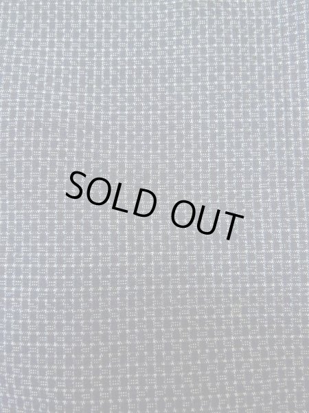 Photo6: M0301T Used Japanese menPale Dark Blue Men's Kimono / Silk. Abstract pattern,   (Grade B) (6)