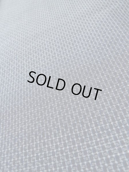 Photo7: M0301T Used Japanese menPale Dark Blue Men's Kimono / Silk. Abstract pattern,   (Grade B) (7)