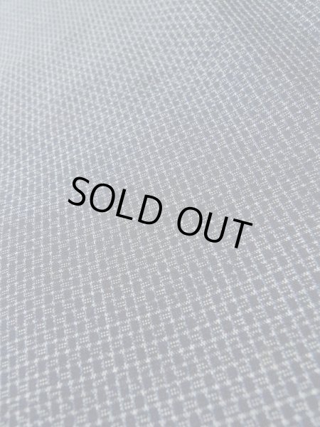 Photo8: M0301T Used Japanese menPale Dark Blue Men's Kimono / Silk. Abstract pattern,   (Grade B) (8)