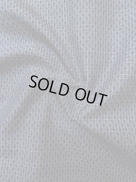 Photo10: M0301T Used Japanese menPale Dark Blue Men's Kimono / Silk. Abstract pattern,   (Grade B) (10)