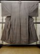 Photo1: M0301V Used Japanese men Pale Brown Men's Kimono / Silk.    (Grade B) (1)