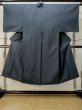 Photo1: Mint M0301W Used Japanese men Pale Blue Men's Kimono / Silk. Tortoise-shell pattern(Hexagonal pattern)   (Grade A) (1)