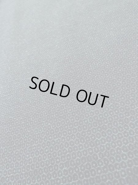 Photo6: Mint M0301W Used Japanese men Pale Blue Men's Kimono / Silk. Tortoise-shell pattern(Hexagonal pattern)   (Grade A) (6)