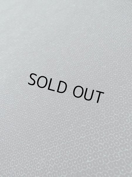 Photo7: Mint M0301W Used Japanese men Pale Blue Men's Kimono / Silk. Tortoise-shell pattern(Hexagonal pattern)   (Grade A) (7)