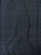 Photo4: M0301X Used Japanese menPale Dark Blue Men's Kimono / Silk. Abstract pattern   (Grade D) (4)