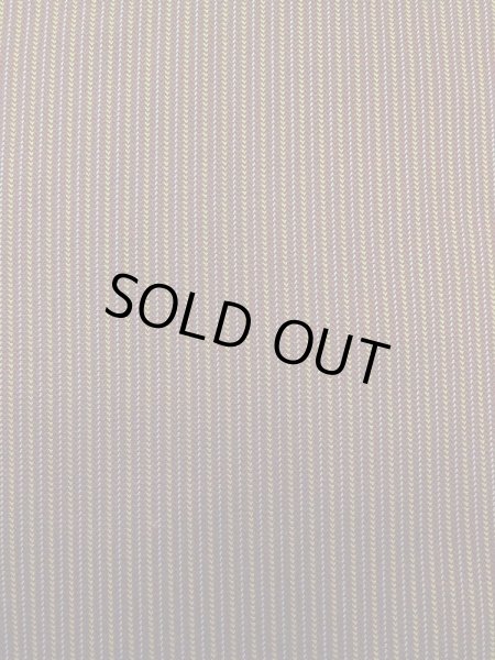 Photo5: M0301Y Used Japanese men  Brown Men's Kimono / Silk. Stripes padding inside  (Grade D) (5)