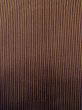 Photo6: M0301Y Used Japanese men  Brown Men's Kimono / Silk. Stripes padding inside  (Grade D) (6)