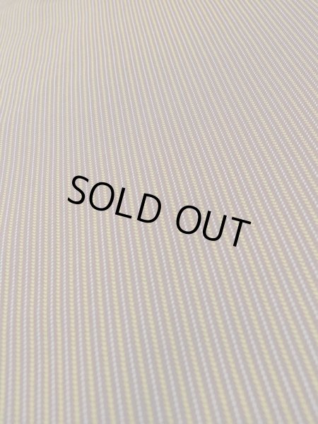 Photo7: M0301Y Used Japanese men  Brown Men's Kimono / Silk. Stripes padding inside  (Grade D) (7)