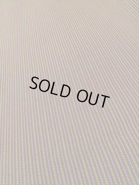 Photo8: M0301Y Used Japanese men  Brown Men's Kimono / Silk. Stripes padding inside  (Grade D) (8)