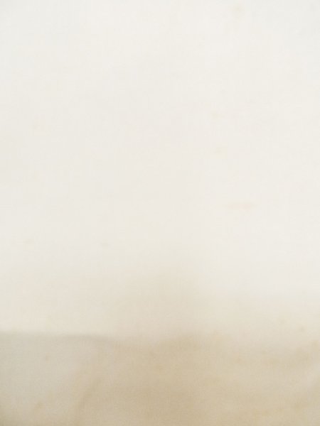 Photo6: M0302A Used Japanese men  White Men's Kimono / Silk.    (Grade C) (6)