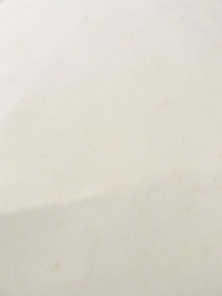 Photo7: M0302A Used Japanese men  White Men's Kimono / Silk.    (Grade C) (7)