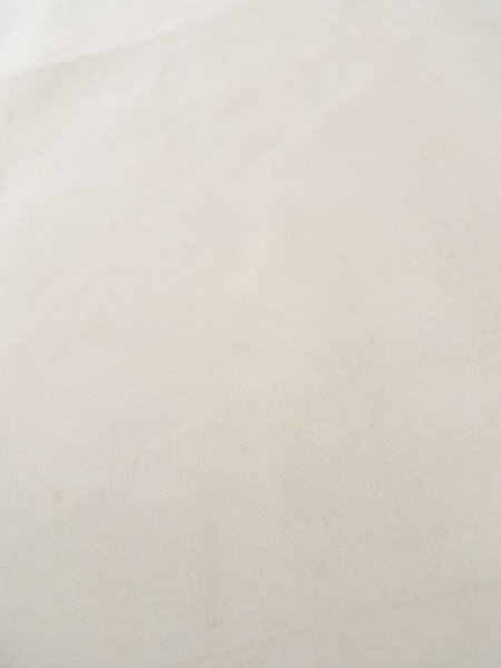 Photo8: M0302A Used Japanese men  White Men's Kimono / Silk.    (Grade C) (8)