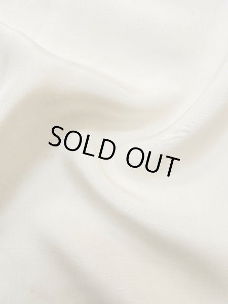 Photo10: M0302A Used Japanese men  White Men's Kimono / Silk.    (Grade C) (10)