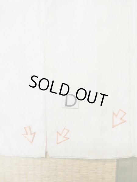 Photo15: M0302A Used Japanese men  White Men's Kimono / Silk.    (Grade C) (15)