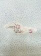 Photo7: M0307B Used Japanese women  White KOMON dyed / Silk. Chrysanthemum,   (Grade C) (7)