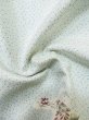 Photo12: M0307B Used Japanese women  White KOMON dyed / Silk. Chrysanthemum,   (Grade C) (12)