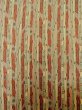 Photo5: M0307E Used Japanese women Pale Beige KOMON dyed / Silk. Stripes,   (Grade C) (5)