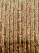 Photo6: M0307E Used Japanese women Pale Beige KOMON dyed / Silk. Stripes,   (Grade C) (6)
