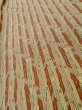 Photo8: M0307E Used Japanese women Pale Beige KOMON dyed / Silk. Stripes,   (Grade C) (8)