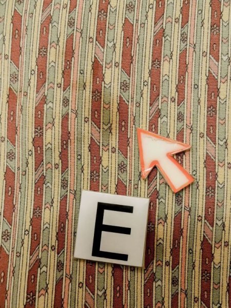 Photo16: M0307E Used Japanese women Pale Beige KOMON dyed / Silk. Stripes,   (Grade C) (16)