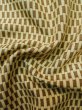 Photo10: M0307J Used Japanese women  Beige KOMON dyed / Silk. Geometrical pattern   (Grade B) (10)