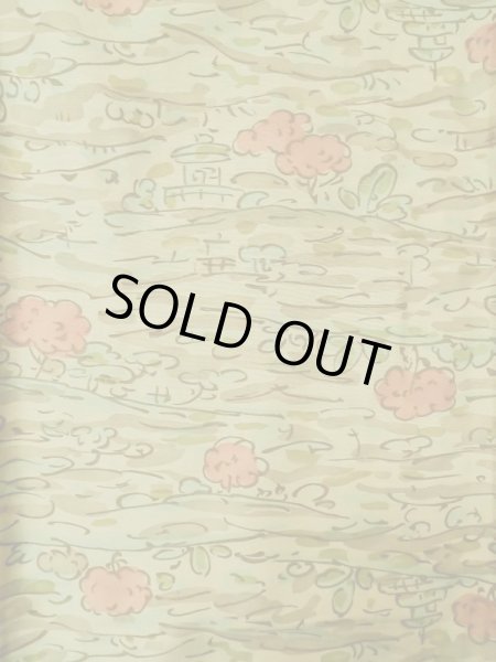 Photo3: M0307L Used Japanese womenPale Light Taupe KOMON dyed / Silk. Abstract pattern,   (Grade C) (3)