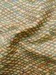 Photo10: M0307O Used Japanese women  Beige KOMON dyed / Silk. Abstract pattern   (Grade D) (10)