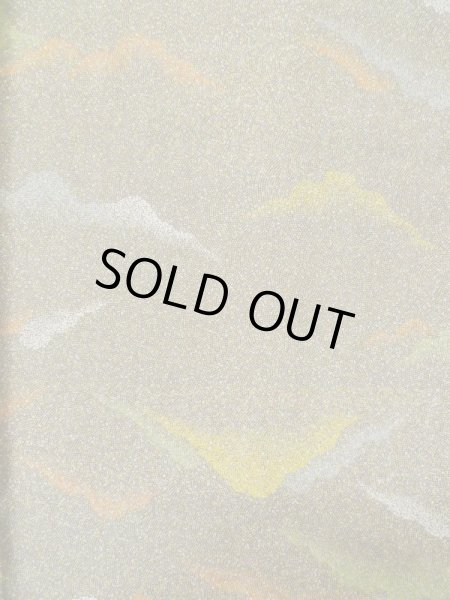 Photo4: M0307P Used Japanese women Pale Kahki KOMON dyed / Silk. Dot,   (Grade C) (4)