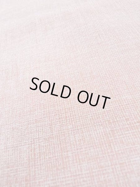 Photo9: Mint M0307R Used Japanese womenPale Light Red KOMON dyed / Silk. Abstract pattern,   (Grade A) (9)