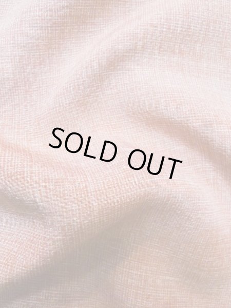 Photo10: Mint M0307R Used Japanese womenPale Light Red KOMON dyed / Silk. Abstract pattern,   (Grade A) (10)