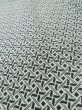 Photo8: Mint M0307T Used Japanese women  Black KOMON dyed / Silk. Abstract pattern,   (Grade A) (8)