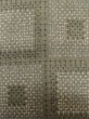 Photo5: Mint M0308A Used Japanese women Pale Brown HITOE unlined / Synthetic. Geometrical pattern,   (Grade A) (5)