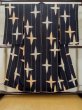 Photo1: M0308B Used Japanese women  Black KOMON dyed / Silk. Flower,   (Grade C) (1)
