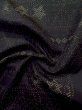 Photo12: M0315F Used Japanese women  Black TSUMUGI pongee / Silk. Pot   (Grade A) (12)